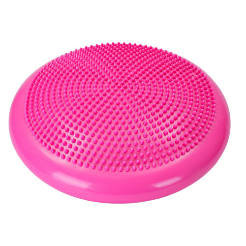 瑜伽運動配對平衡練習墊 - 玫紅色 | 復健訓練 | 充氣式按摩平衡 | 核心穩定訓練 | 防滑靜音 | 多功能復健