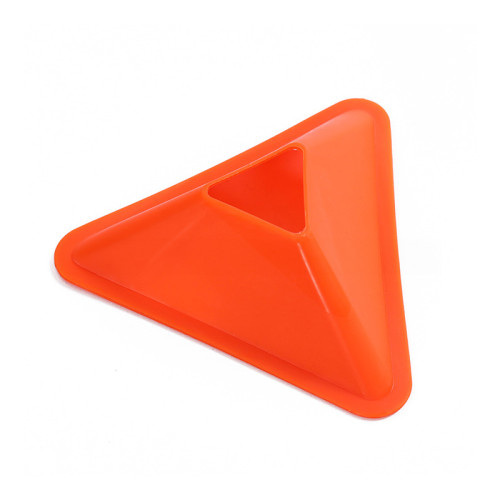 足球訓練三角標誌碟 - 橙色 | 多功能訓練器材 | 防滑耐磨 | 高彈性不易變形 | 便攜式易收納 | 多場景適用