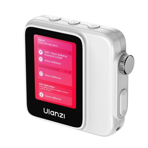 ULANZI VM02 無線磁吸自拍屏 - 白色 | 2.0吋TFT螢幕 | WiFi投屏 | 旋鈕變焦 | MagSafe一吸即拍 | 香港行貨