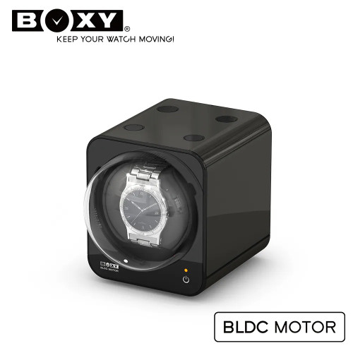 BOXY Fancy BRICK 單錶位手錶自動上鍊錶盒 - 鐵灰色 | 搖錶器 | 專利DIY堆疊設計 | 15種轉速設定 | 觸控開關 | 台灣製造 - 香港代理一年保用