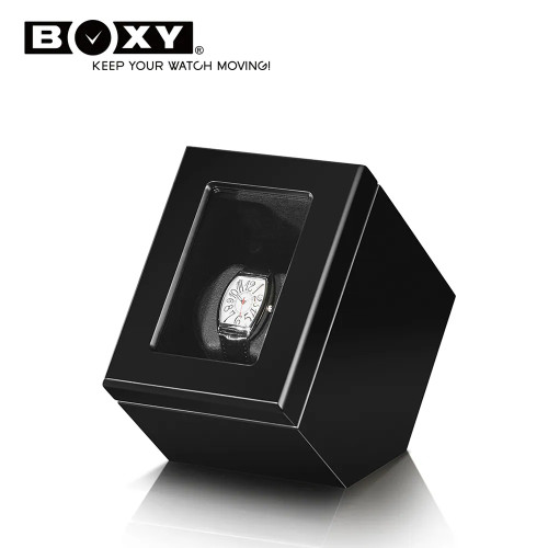 BOXY DC系列 自動錶上鍊盒(消光黑色) - 單枚入 | MABUCHI馬達 | 15種轉數搭配3種方向 | 光電感應精準定位 |台灣製造 - 香港代理一年保用