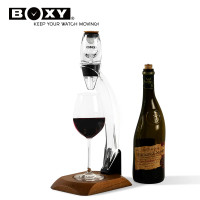 BOXY 紅酒醒酒器套裝組合 | 0.1秒極速醒酒 | 釋放隱藏香氣 | 實木底座穩重質感 | 氣壓渦流增氧技術 | 香港行貨
