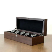 BOXY 5只入手錶收藏盒(加高款) - 消光胡桃 | 5入錶位絨毛內襯 | 52mm大錶徑適用 | 加高設計防碰撞 | 台灣製造 | 香港代理