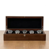 BOXY 5只入手錶收藏盒(加高款) - 消光胡桃 | 5入錶位絨毛內襯 | 52mm大錶徑適用 | 加高設計防碰撞 | 台灣製造 | 香港代理