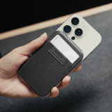 Mcdodo AT-3430 SmartTag定位卡包支架 - 黑色 | Apple Find My 認證 | 170° 可調支架 | | Nappa級觸感防污耐刮 | 香港行貨