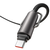 Mcdodo 60W 二合一充電1.2M斜背手機掛繩(CA-6830) - 黑色 | Type-C to Type-C | 鋅合金調節釦 | 掛繩兼充電線 | 香港行貨