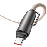 Mcdodo 60W 二合一充電1.2M斜背手機掛繩(CA-6831) - 卡其色 | Type-C to Type-C | 鋅合金調節釦 | 掛繩兼充電線 | 香港行貨