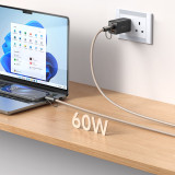 Mcdodo 60W 二合一充電1.2M斜背手機掛繩(CA-6831) - 卡其色 | Type-C to Type-C | 鋅合金調節釦 | 掛繩兼充電線 | 香港行貨