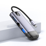 Mcdodo HU-7420 10合1集線器 - 灰色 | 4K HDMI + VGA雙影像輸出 | SD/TF雙卡槽 | 5Gbps高速傳輸 | 香港行貨