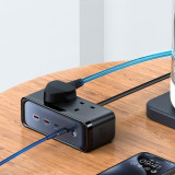 Mcdodo CH-4590 6合1 70W GaN 防雷智能快充插蘇 - 黑色 | 強弱電獨立輸出 | 750°C阻燃外殼 | 智能溫控 | 香港行貨