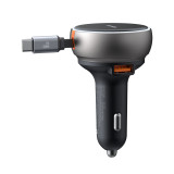 Mcdodo CC-4850 80W車用充電器 - 黑色 | 內建80cm可伸縮線纜 | 45W獨立快充電路 | PD+QC全協議兼容 | 香港行貨