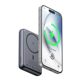 Mcdodo MC-8371 20W 數位顯示10000mAh磁吸式行動電源 - 深灰色 | 360° 旋轉支架 | 15W Qi 無線充電 | 香港行貨