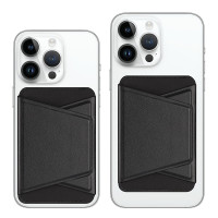 DUX DUCIS MagSafe 磁吸手機支架卡包 - 黑色 | 強磁吸附穩固不掉 | 支架卡包二合一 | 便攜出行薄巧設計