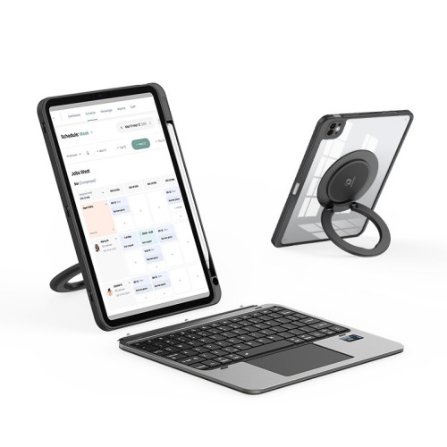 DUX DUCIS VK 多功能手提可分割外接鍵盤+平板保護套 - iPad Pro 11 (2024/2025) | 創意分體形態 | 1吋狀態顯示屏