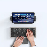DUX DUCIS OK 手提式二合一智慧觸控無線鍵盤皮套 - 黑色 | 可3設備共聯 | 四種模式隨意切換 | 隱藏式觸摸板
