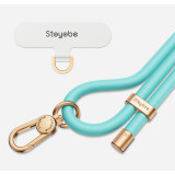 Stoyobe 戶外防水斜背矽膠手機背帶 - 天藍色 | 強力承重 | 穩固防滑 | 可調節背帶