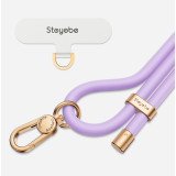 Stoyobe 戶外防水斜背矽膠手機背帶 - 紫色 | 強力承重 | 穩固防滑 | 可調節背帶