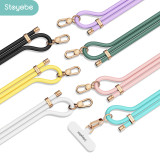 Stoyobe 戶外防水斜背矽膠手機背帶 - 橘色 | 強力承重 | 穩固防滑 | 可調節背帶