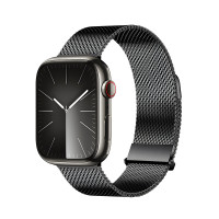 DUX DUCIS Milanese Pro Apple Watch不銹鋼金屬磁吸錶鍊 - 黑色(38-42mm) | SUS444高耐蝕不鏽鋼 | 舒適佩戴