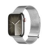 DUX DUCIS Milanese Pro Apple Watch不銹鋼金屬磁吸錶鍊 - 銀色(38-42mm) | SUS444高耐蝕不鏽鋼 | 舒適佩戴