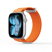 DUX DUCIS YM Apple iWatch 磁吸編織物錶帶 - 橙色(38-42mm) | 回環扣加固 | 可調式編織帶無段貼合