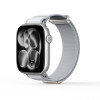 DUX DUCIS YM Apple iWatch 磁吸編織物錶帶 - 淺灰色(38-42mm) | 回環扣加固 | 可調式編織帶無段貼合