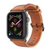 DUX DUCIS Business Apple iWatch 原生皮革商務款錶帶 - 棕色(38-42MM) | 佩戴親膚透氣 | 錶帶精細縫線工藝