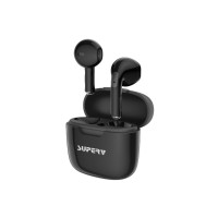 SuperV i68 TWS炫彩系列無線藍牙耳機 - 黑色 | 13mm動態喇叭 | 智能觸控+單雙耳靈活切換 | 香港行貨 | 一年保養