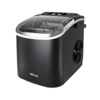 Hicon HZB-16M 15KG小型智慧迷你冰塊製作機 - 黑色 | 6分鐘急速出冰 | 子彈頭圓冰 | 低音降噪35db | 大小冰可選