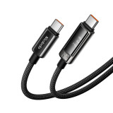 MCDODO CA-8900 240W USB-C 至 USB-C 智慧數顯快充能線 - 1.2m | 即時顯示功率/電壓/電流 | 支援 240W 極速快充 | 香港行貨