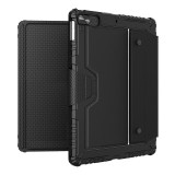 Nillkin 適用iPad 10.2 2020/21/2022 附鍵盤保護皮套(背光版) - 黑色 | 專利鏡頭滑蓋設計 | 110-180°無極調節支架
