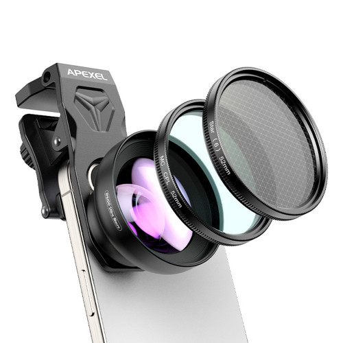 APEXEL HB100 Ultra 手機微距濾鏡套裝 | 50-110mm長焦微距 | F1.05大光圈 | 雙濾鏡選擇