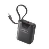 SUPERV Power15 超細行動電源 10000mAh 22.5W快充 - 黑色| 內置Type-C線 | 通過CCC認證有二維碼 | 香港行貨