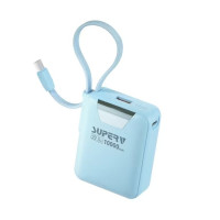 SUPERV Power15 超細行動電源 10000mAh 22.5W快充 - 藍色| 內置Type-C線 | 通過CCC認證有二維碼 | 香港行貨 SUPERV Power15 超細行動電源 10000mAh 22.5W快充 - 藍色| 內置Type-C線 | 通過CCC認證有二維碼 | 香港行貨