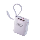 SUPERV Power15 超細行動電源 10000mAh 22.5W快充 - 紫色| 內置Type-C線 | 通過CCC認證有二維碼 | 香港行貨