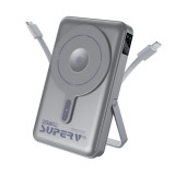 SUPERV F45 20W 移動電源 10000mAh-灰色 | CCC認證 | 可4台裝置同時充電 | 香港行貨