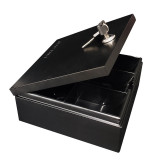 GUARDA 盾牌 CB10 便攜鋼製鑰匙鎖保險箱夾萬 - 黑色 | 小件貴品守護 | 輕巧私密百寶箱 | 防摔防壓鋼結構