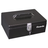 GUARDA 盾牌 CB20 鋼製手提錢箱 - 黑色 | 防潮防塵保護 | 雙層收納 | 小型飾品保險箱