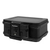 GUARDA 盾牌 2117D 輕量便攜式防水防火保險箱 - 黑色 | 複合防火隔熱材質 | 防水密封圈 | 管狀鑰匙鎖 | 容易轉動旋鈕
