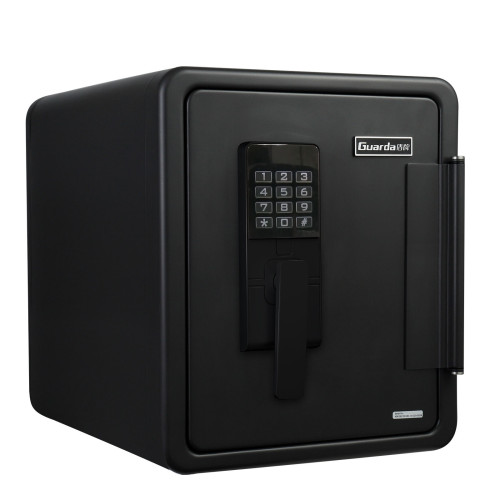GUARDA 盾牌 4091RE1K-BD 25L家用防盜保險箱夾萬 - 深灰色 | 927°C耐火+8小時防水 | 雙重電子密碼鎖+應急鑰匙