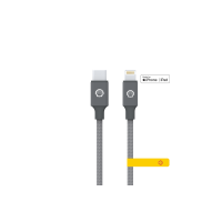Shell CB-CL015 USB C to Lightning MFi 灰銀尼龍編織充電線- 1m | 高速數據傳輸 | 強化尼龍編織抗拉扯 | 香港行貨 Shell CB-CL015 USB C to Lightning MFi 灰銀尼龍編織充電線- 1m | 高速數據傳輸 | 強化尼龍編織抗拉扯 | 香港行貨