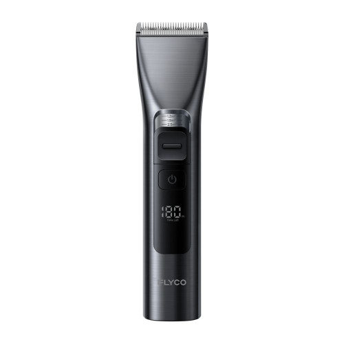 Flyco FC5916 專業級家用理髮器 - 銀灰色 | 智能 LED 全資訊螢幕 | 精密微調與定長梳組合 | 鈦合金陶瓷專業刀頭 | 香港行貨