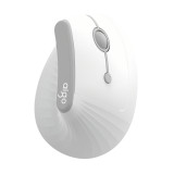 Aigo LM808 無線人體工學垂直滑鼠 - 白色 | 3檔DPI調節 | 94g超輕重量 | 靜音按鍵 | 六種功能按鍵