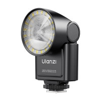 ULANZI F16R 常亮閃光燈 - 黑色 | GN16 高閃光指數 | 閃光常亮雙模式 | 90° 自由翻折 | 3秒快速回電 | 香港行貨