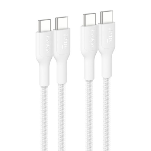 Belkin BoostCharge USB-C®️ 至 USB-C 充電線 240W (1米) 白色| 香港行貨