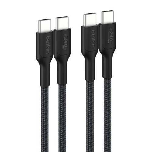 Belkin BoostCharge USB-C®️ 至 USB-C 充電線 240W (1米) 黑色| 香港行貨