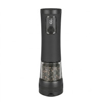 電動胡椒/海鹽研磨器 - 黑色 | 6段內外可調粗細 | 一鍵啟動+雙擊切換雙模式 | 1.5倍大口徑,輕鬆補充調味料 電動胡椒/海鹽研磨器 - 黑色 | 6段內外可調粗細 | 一鍵啟動+雙擊切換雙模式 | 1.5倍大口徑,輕鬆補充調味料