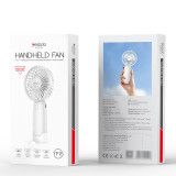 yesido YF15 充电款多功能手持风扇 - 白色 | 帶手機支架底座 | 可拆卸風扇前罩 | 3檔無極變速調節