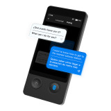 Wooask W12 全能智慧翻譯機 - 黑色 | 144種語言即時雙向互譯 | 0.5秒疾速響應 | 43種語言拍照翻譯 | 3.7吋高清觸控螢幕