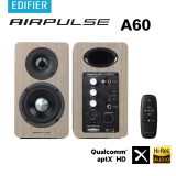 EDIFIER - Edifier AirPulse A60 (WALNUT) 桌面型Hi-Fi喇叭